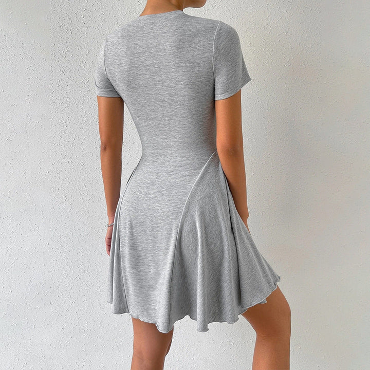 Damen Freizeitkleid mit schmeichelndem Schnitt und eleganter A-Linien Silhouette W&W Mode