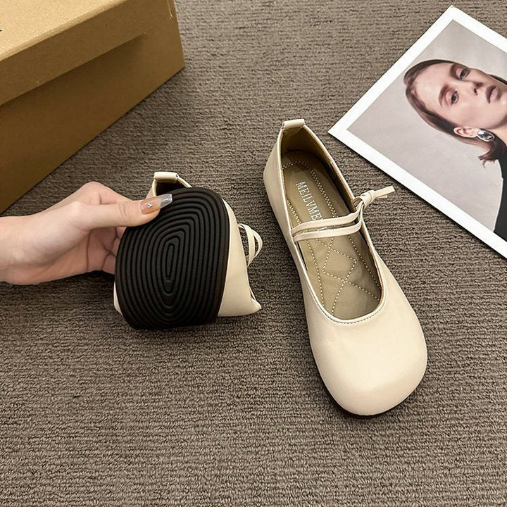 Damen Ballerinas mit elegantem Riemchen und flexiblem Innenfutter W&W Mode