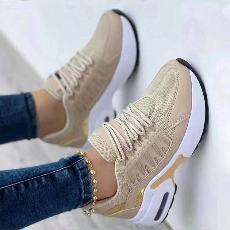 Damen Atmungsaktive Sneakers mit trendigem Design und stoßdämpfender Sohle WW