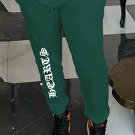 Damen bequeme Sweatpants mit seitlichem Schriftzug WW