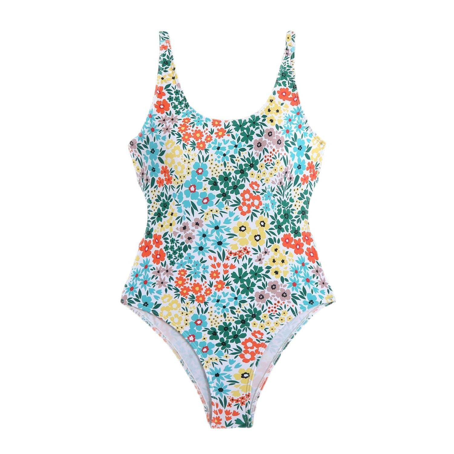 Damen Badeanzug mit floralen Akzenten und modischem Schnitt WW