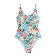 Damen Badeanzug mit floralen Akzenten und modischem Schnitt WW