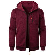 WW | Herren Gemusterte Zip Kapuzenpulli