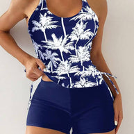 Femme Athletic Tankini Schwimmset mit verstellbaren Seitenschnüren WW