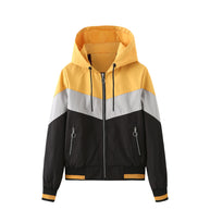 Damen sportliche Windbreaker-Jacke mit praktischen Reißverschlusstaschen WW