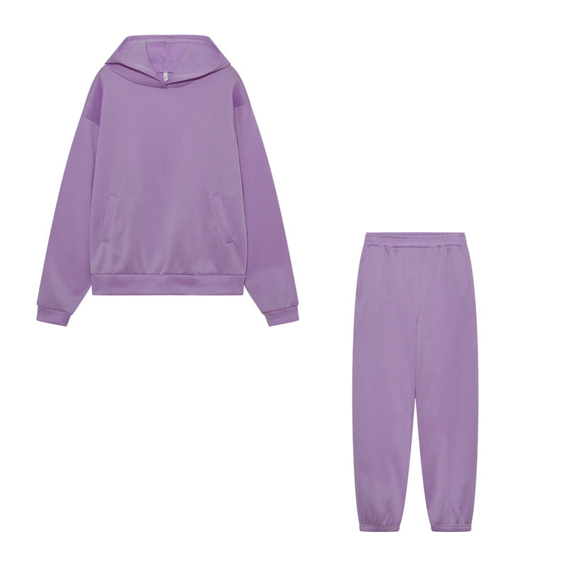 Damen Sportliches Set mit Hoodie und Jogginghose W&W Mode