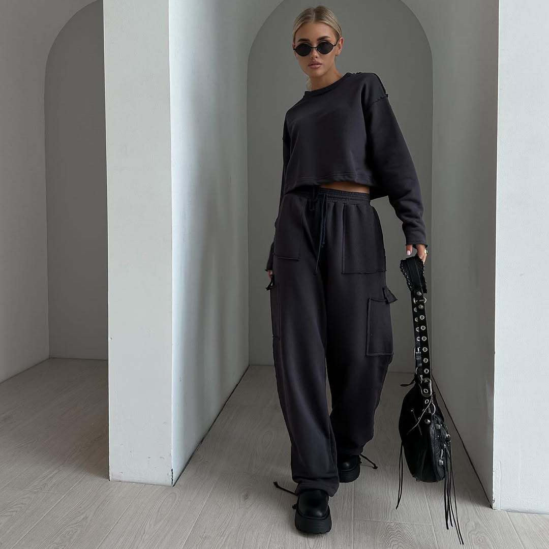 Damen Relaxed-Fit Sportoberteil mit Kordelzug WW