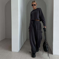 Damen Relaxed-Fit Sportoberteil mit Kordelzug WW