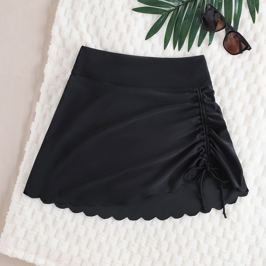 Damen Baderock mit asymmetrischem Schnitt und Schnürung WW
