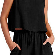 Damen Bequemes Jumpsuit mit weitem Schnitt und praktischen Taschen WW