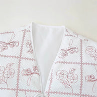 Damen quilted Jacke mit floralem Muster und praktischen Taschen WW