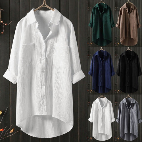 Damen Relaxed Fit Button-Up Shirt WW