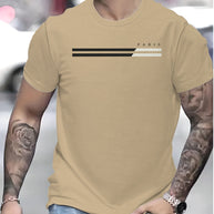 Herren T-Shirt mit stilvollem Linienmuster WW