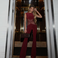Damen Stylischer Jumpsuit mit innovativem taillierten Design und figurbetonten Details W&W