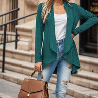 Damen Strickjacke mit elegantem Schnitt und raffinierten Details WW