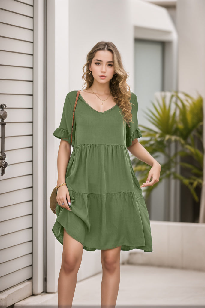 Damen lässiges Abendkleid WW