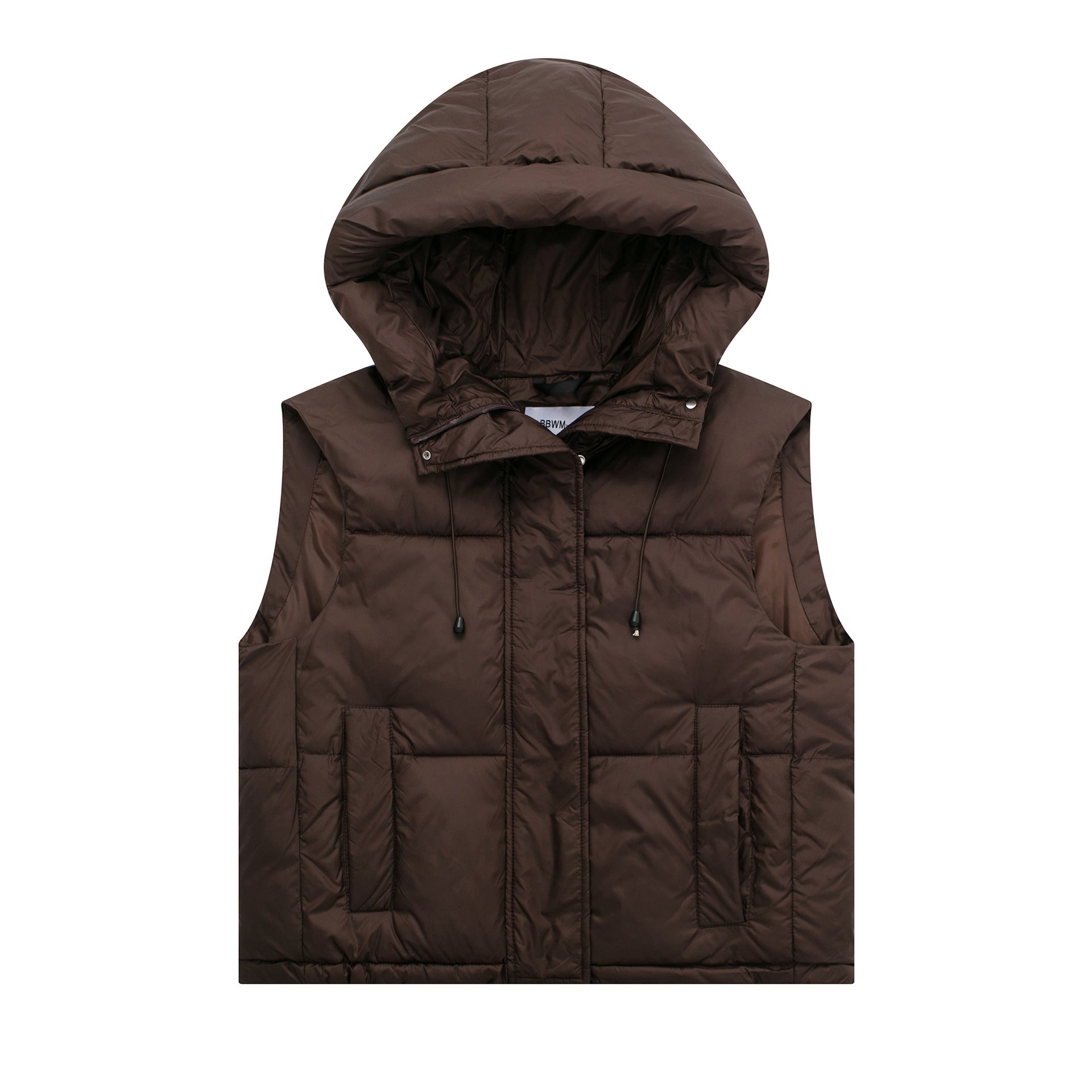 Damen Steppweste mit Kapuze und praktischen Taschen WW