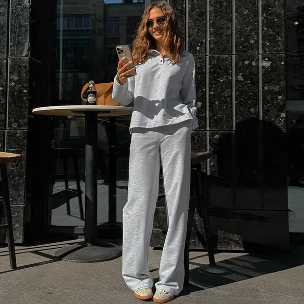 Damen Bequemes Sweatpants-Set mit lässigem Schnitt WW