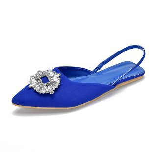 Damen Slingback Schuhe mit funkelndem Schmuckdetail WW