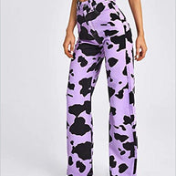 WW | Damen Kuhflecken Gerade Geschnittene Hose