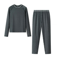Damen Pyjama-Set aus weichem Jersey mit modernem Muster WW