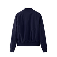 Damen sportliche Bomberjacke mit modischen Seiteneinsätzen und elastischen Bündchen WW