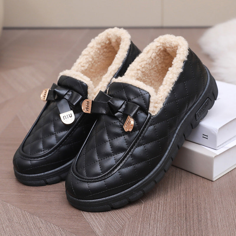 Damen Bequeme Hausschuhe mit kuscheligem Innenfutter WW