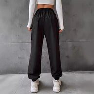 Damen Cargo-Hose mit elastischem Bund und praktischen Taschen WW