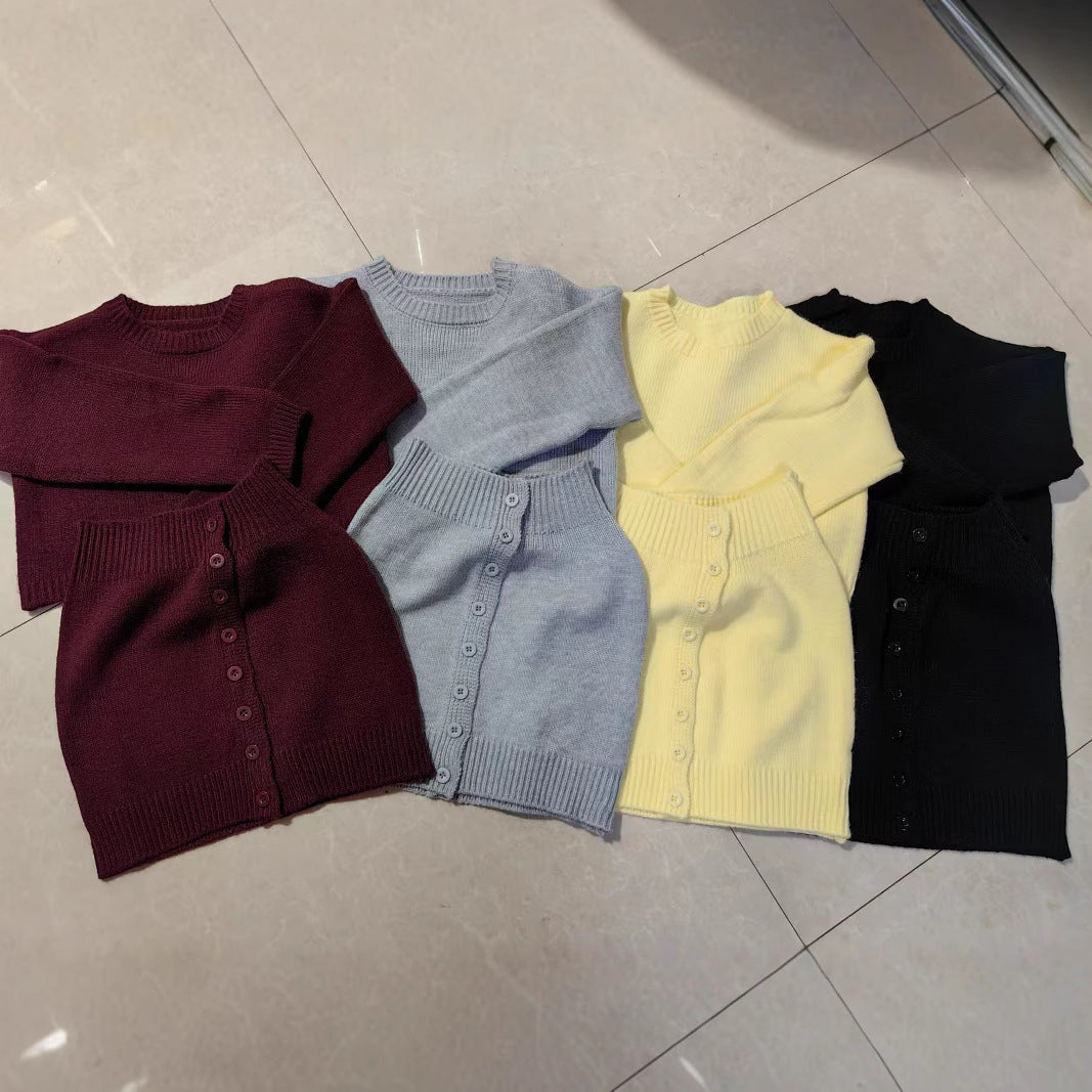 Damen Strickbluse mit Knopfdetails und luxuriösem Komfort WW