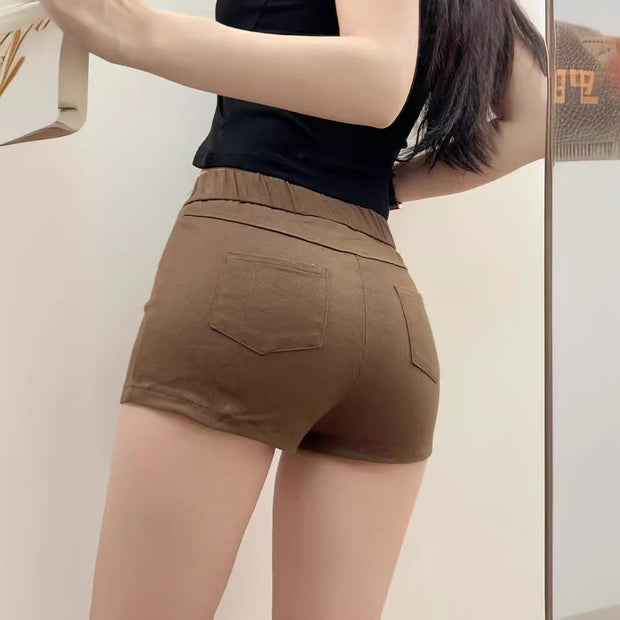 Damen bequeme Hochbund-Shorts WW