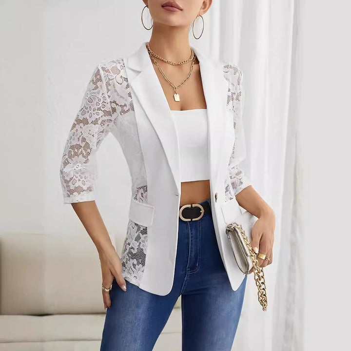 W&W Mode | Spitzenbesatz Kleine Blazer-Oberteil