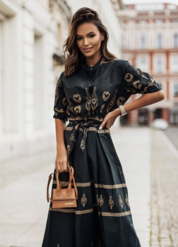 Damen Kaftan Kleid WW