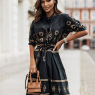 Damen Kaftan Kleid WW