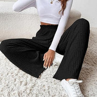 WW | Lockere gestrickte lange Hose
