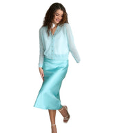 Damen Strickjacke mit tiefem V-Ausschnitt und praktischen Taschen WW