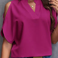 Damen Cold Shoulder Bluse WW