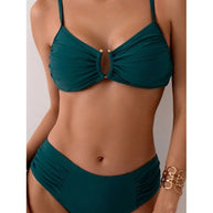 Damen Bikini-Set mit Raffungen und elegantem Ausschnitt WW