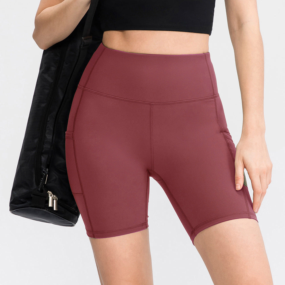 Damen Hochgeschnittene Sportshorts mit Camouflage-Muster und elastischem Bund WW