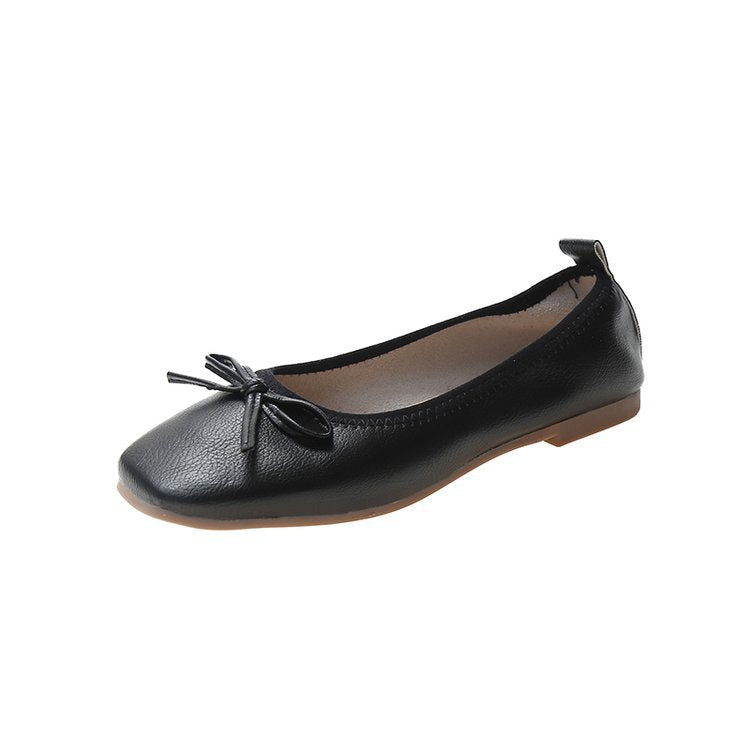 Damen Ballerinas mit elegantem Schleifen-Detail und hochwertigem Leder W&W