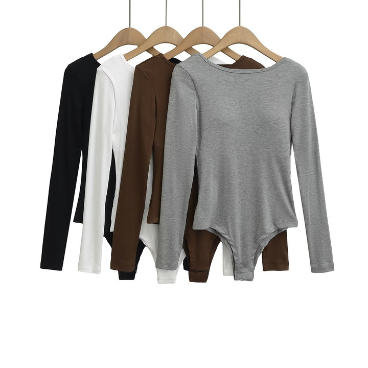 Damen Bodysuit mit elegantem Schnitt und hochwertigen Materialien W&W Mode