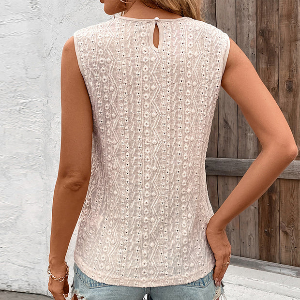 Damen Spitzentop mit raffinierten Details WW