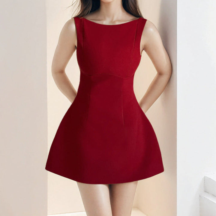 Damen Skaterkleid mit taillierter Silhouette und modischem Schnitt W&W Mode