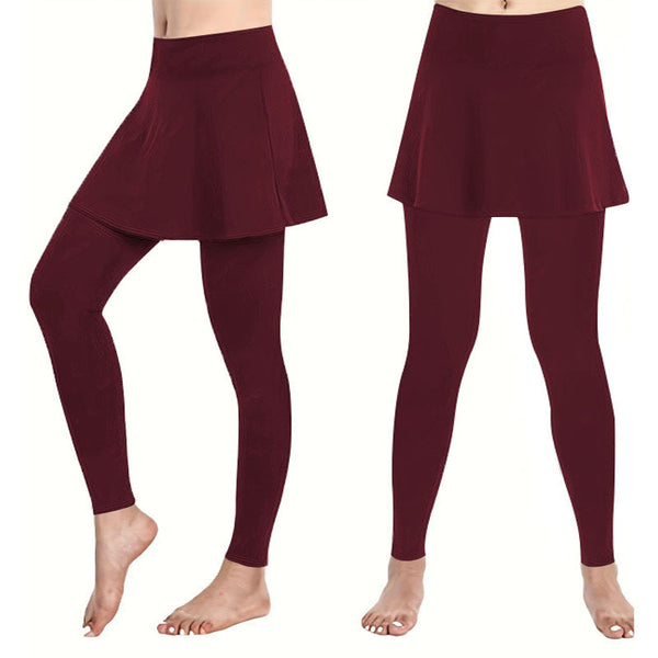 Damen Leggings mit schwingendem Rock WW