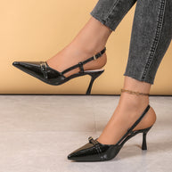 Damen Slingback Absatzschuhe mit feinem Design WW
