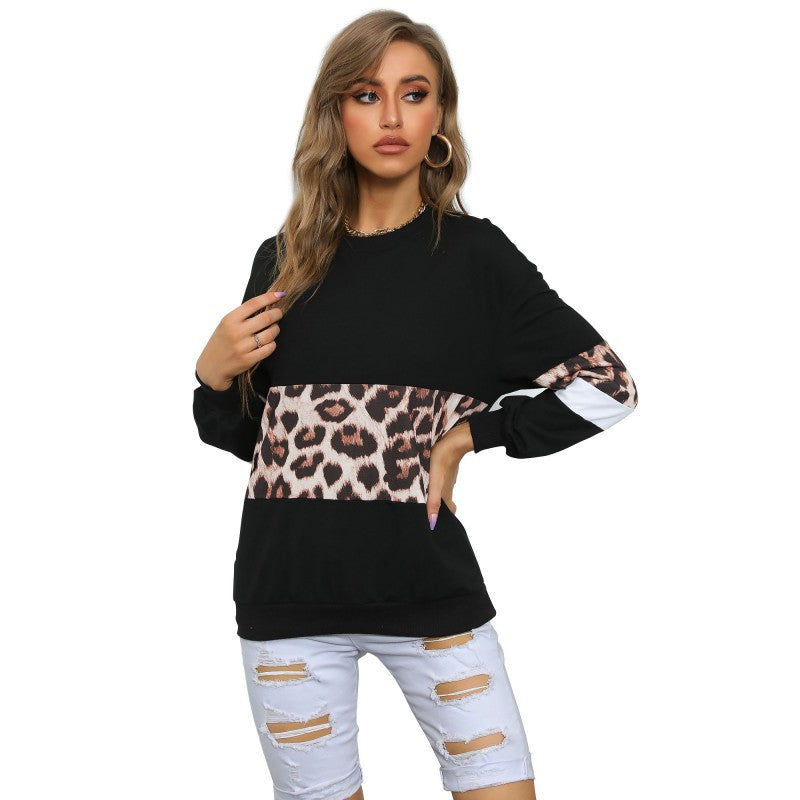 Damen Sweatshirt mit modernem Tiermuster und lässigem Schnitt WW
