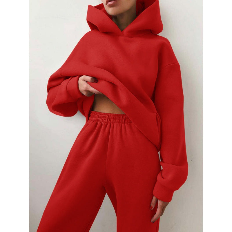 Damen Sportliches Set mit Hoodie und Jogginghose W&W Mode
