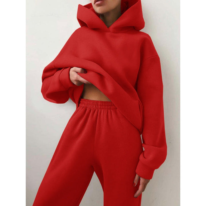 Damen Sportliches Set mit Hoodie und Jogginghose W&W Mode