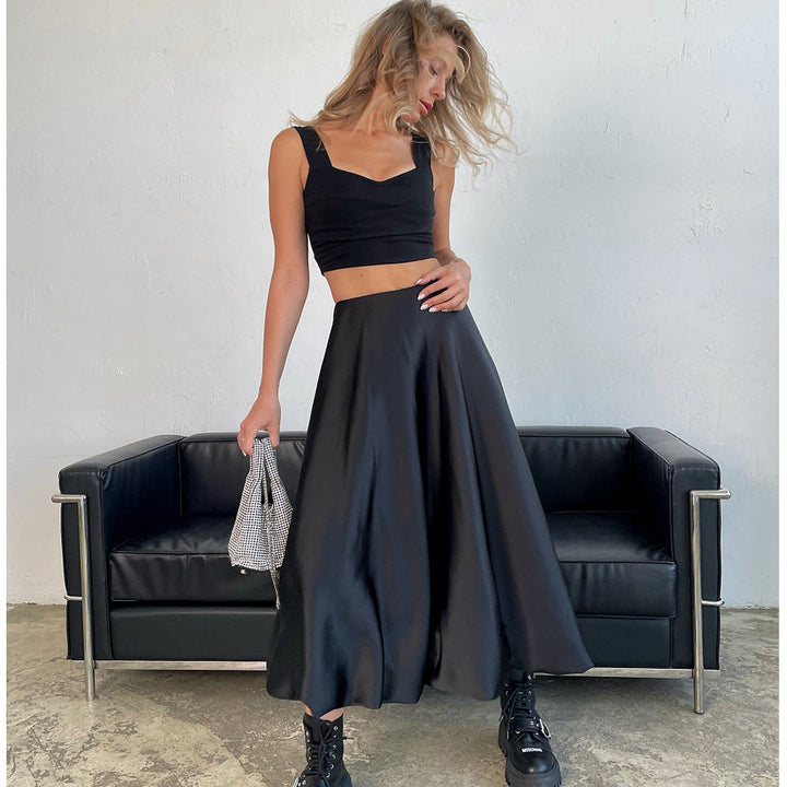 Damen elegantermaxirock mit fließendem Schnitt W&W Mode