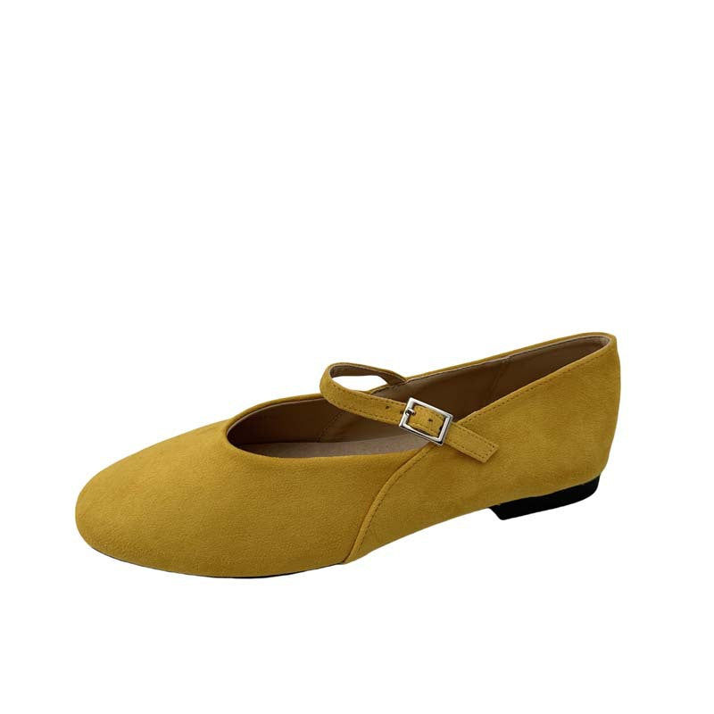 Damen Ballerinas mit verstellbarem Riemen WW