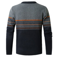 Herren Pullover mit modernem Reißverschluss und geometrischem Muster WW